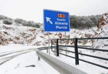 Emergencias Andalucía pide «prudencia» ante el aviso naranja por nevadas en comarcas de la provincia de Granada