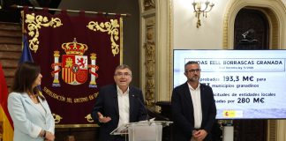El Gobierno ha aprobado ya más de 193 millones de euros para financiar el 100% de las obras de reparación y prevención de daños por las borrascas en 73 municipios de Granada