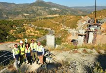 Las obras del nuevo acceso a la Alpujarra superan su ecuador y avanzan con la construcción del puente
