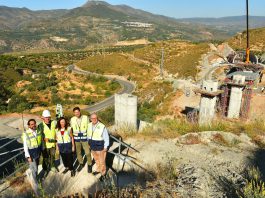 Las obras del nuevo acceso a la Alpujarra superan su ecuador y avanzan con la construcción del puente