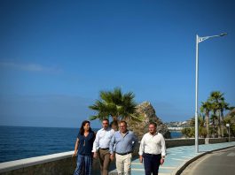 Diputación invierte cerca de 246.000 euros en la mejora y modernización del Paseo de Cotobro de Almuñécar