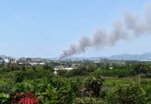 Declarado un incendio en la vega de Motril