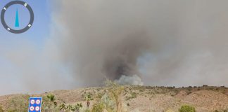 El incendio forestal en Los Gallardos sigue activo y se confirman 12 fallecidos y 23 personas no localizadas