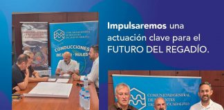 La Comunidad de Regantes del Bajo Guadalfeo presenta una propuesta para la conexión del Partidor de Cañizares con el Desglosado nº9, e «impulsar una actuación clave para el futuro del regadío»