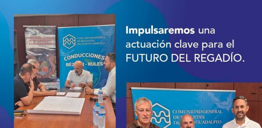 La Comunidad de Regantes del Bajo Guadalfeo presenta una propuesta para la conexión del Partidor de Cañizares con el Desglosado nº9, e «impulsar una actuación clave para el futuro del regadío»