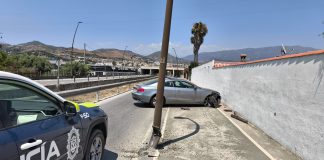 Segunda salida de vía en la Rambla de las Brujas de Motril en 48 horas